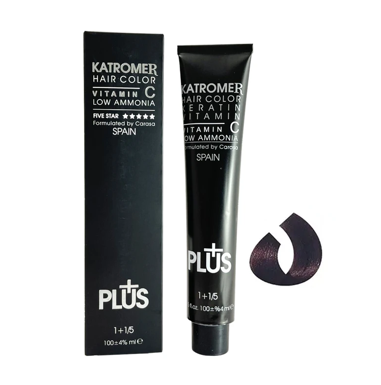 رنگ مو کاترومر شماره 4.20  شرابی متوسط حجم 100 میلی لیتر