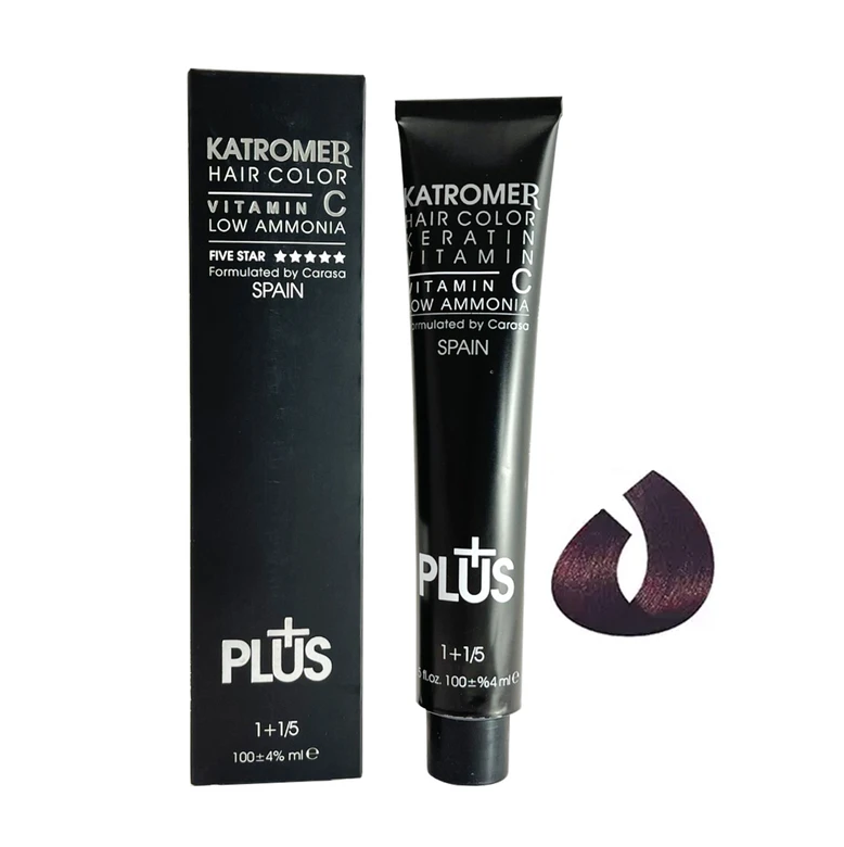 رنگ مو کاترومر شماره 5.20 شرابی روشن حجم 100 میلی لیتر